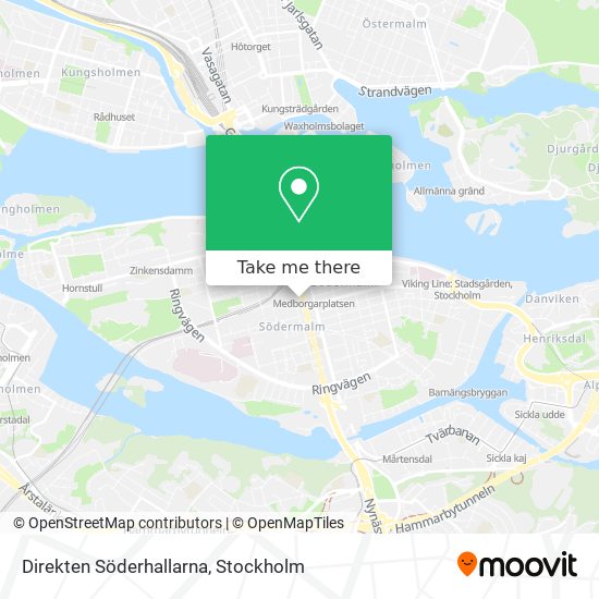 Direkten Söderhallarna map