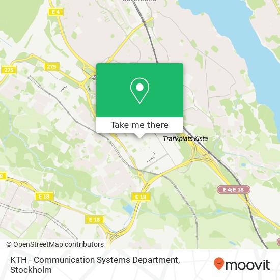 KTH - Communication Systems Department map