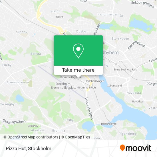 Pizza Hut map