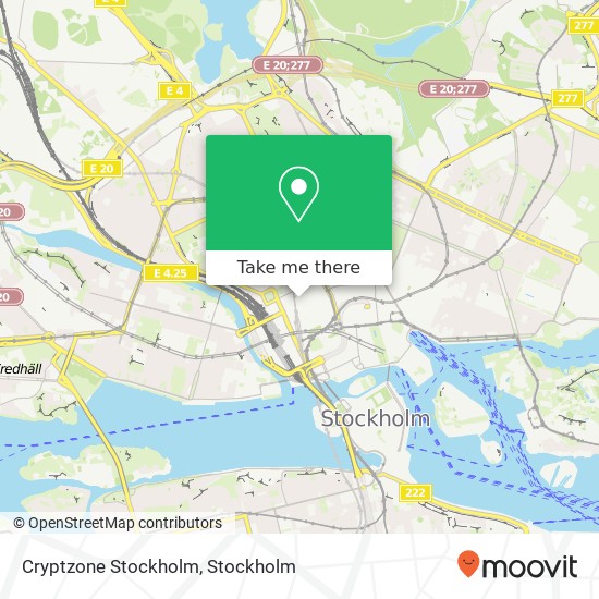 Cryptzone Stockholm map