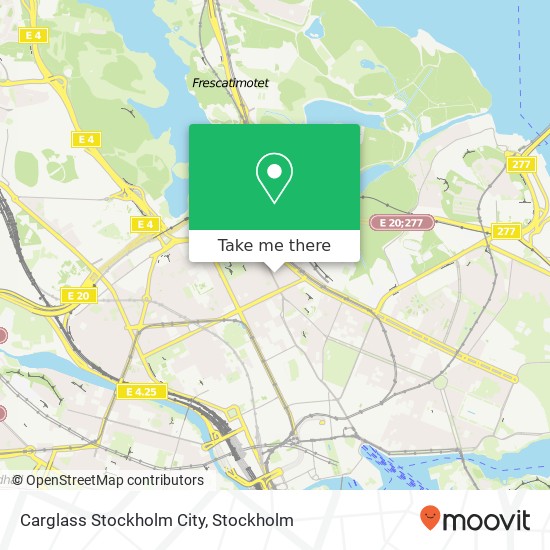 Carglass Stockholm City map