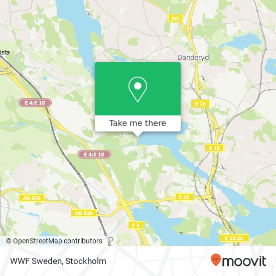 WWF Sweden map