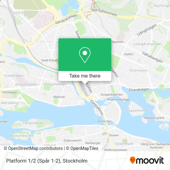 Platform 1/2 (Spår 1-2) map