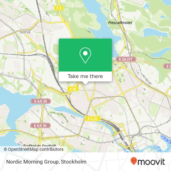 Nordic Morning Group map