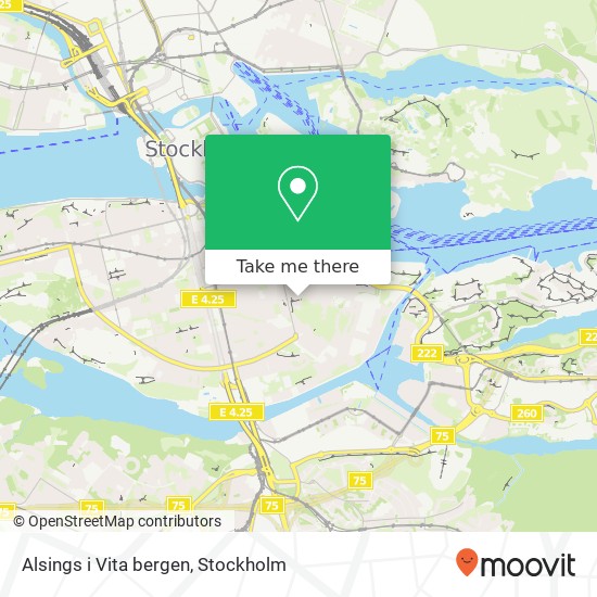 Alsings i Vita bergen map