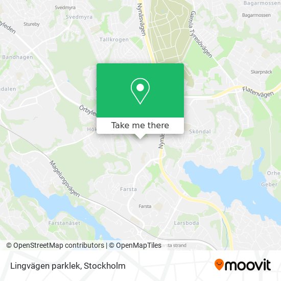 Lingvägen parklek map