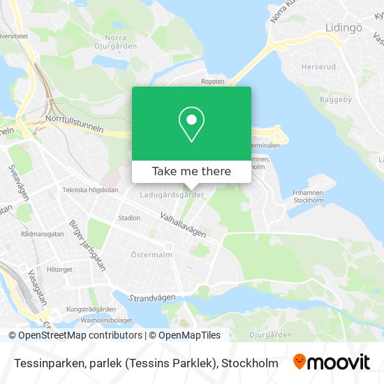 Tessinparken, parlek (Tessins Parklek) map