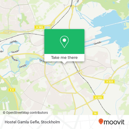 Hostel Gamla Gefle map