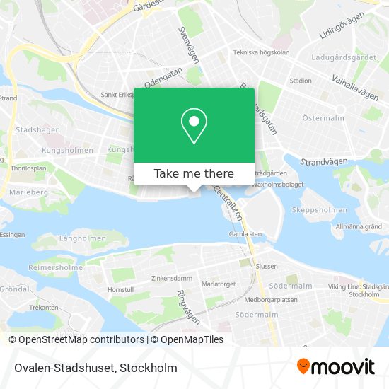 Ovalen-Stadshuset map