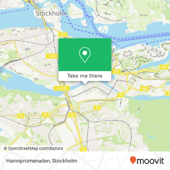 Hamnpromenaden map