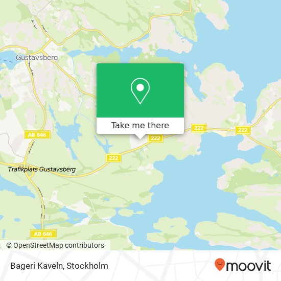 Bageri Kaveln map