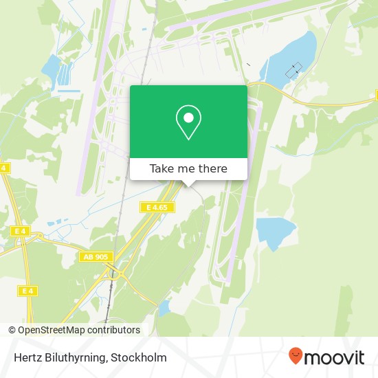 Hertz Biluthyrning map