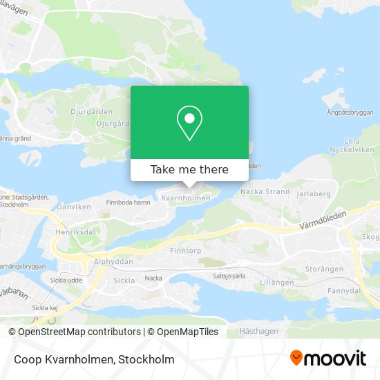 Coop Kvarnholmen map