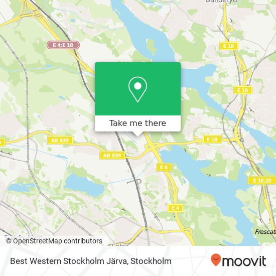 Best Western Stockholm Järva map