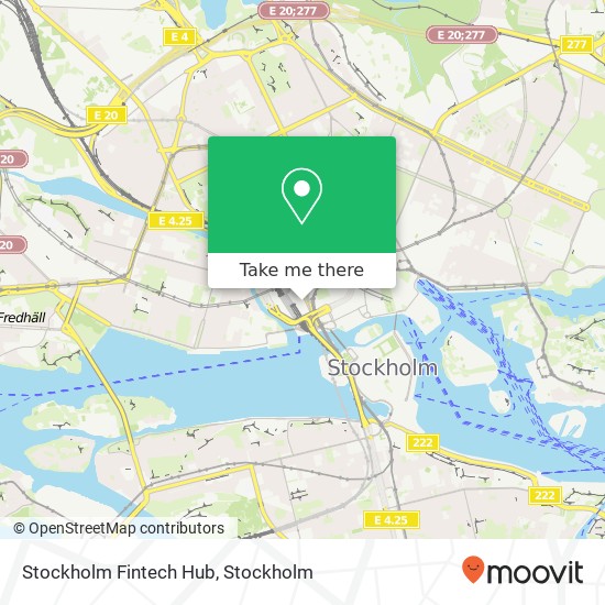 Stockholm Fintech Hub map