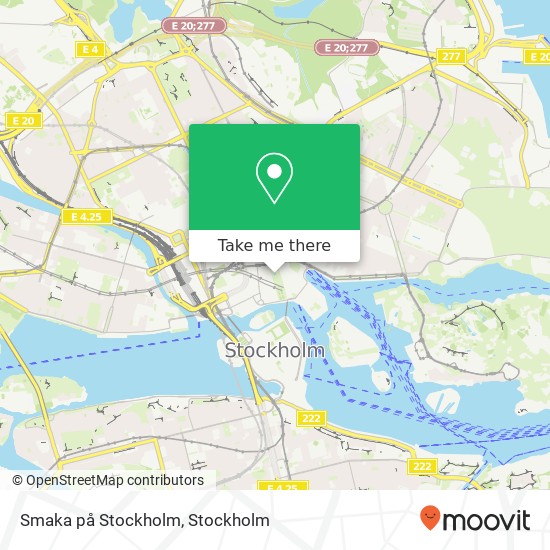 Smaka på Stockholm map