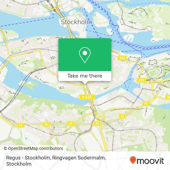 Regus - Stockholm, Ringvagen Sodermalm map