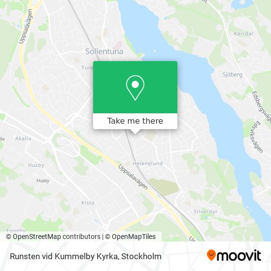 Runsten vid Kummelby Kyrka map