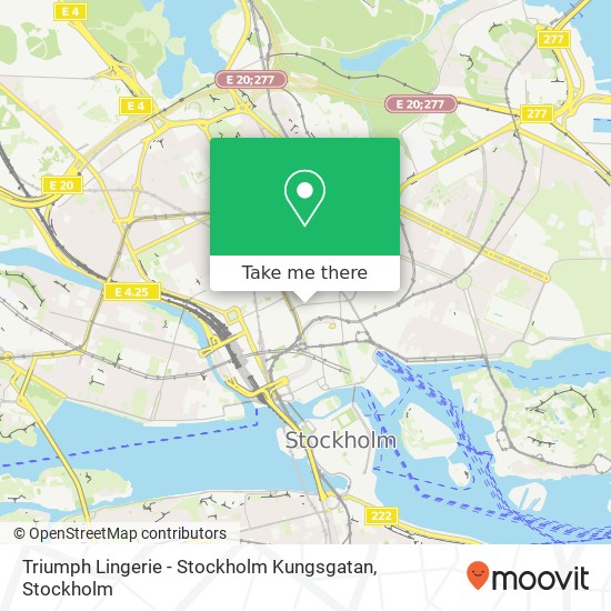 Triumph Lingerie - Stockholm Kungsgatan map