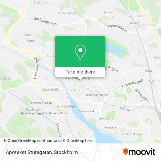 Apoteket Sturegatan map