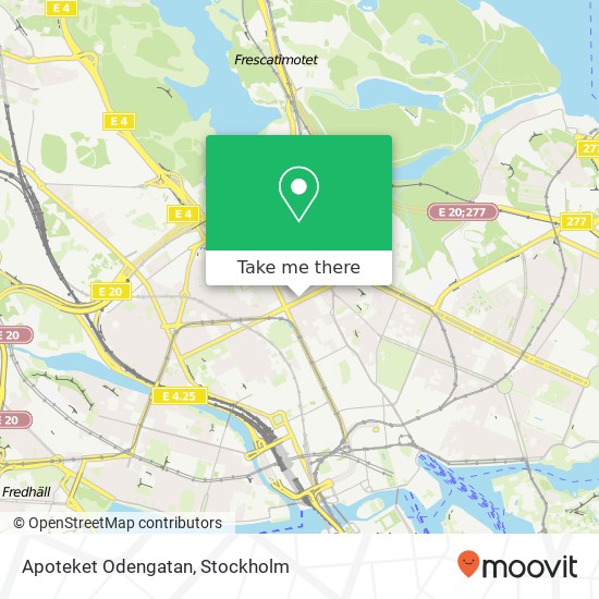 Apoteket Odengatan map