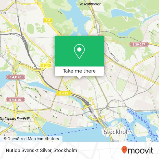 Nutida Svenskt Silver map