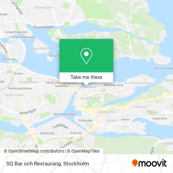 SQ Bar och Restaurang map