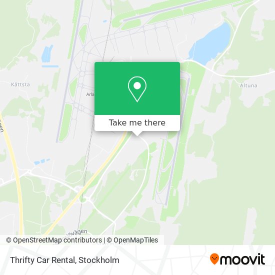 Thrifty Car Rental map