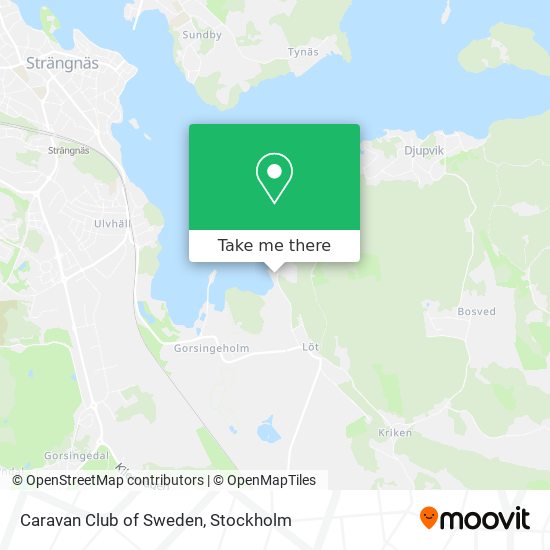 Caravan Club of Sweden map