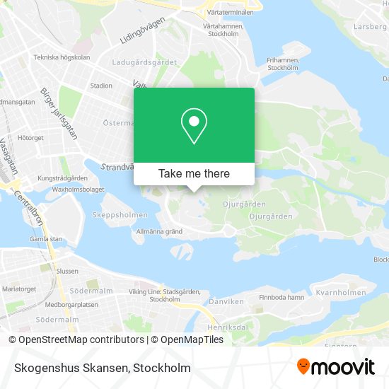 Skogenshus Skansen map