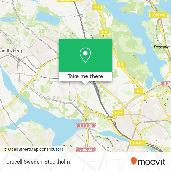 Crucell Sweden map