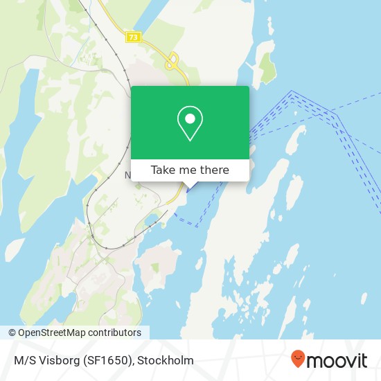 M/S Visborg (SF1650) map