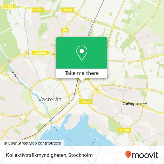 Kollektivtrafikmyndigheten map