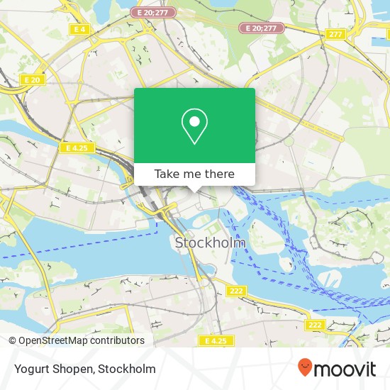 Yogurt Shopen map