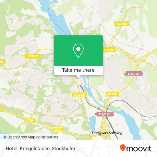 Hotell Kringelstaden map