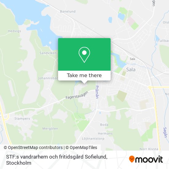 STF:s vandrarhem och fritidsgård Sofielund map