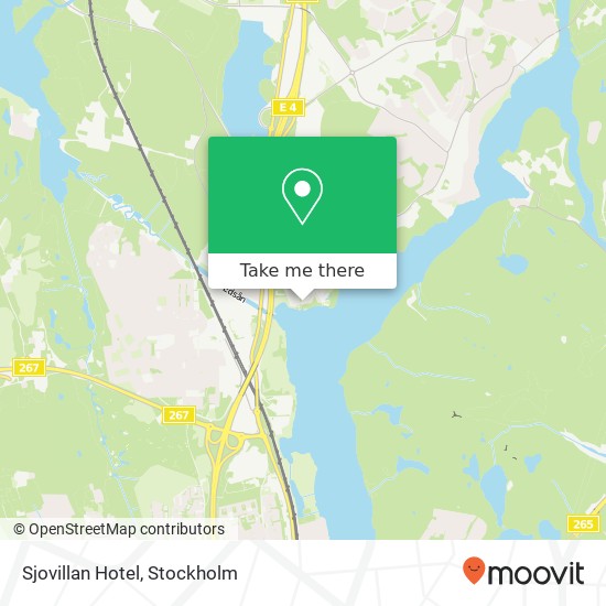 Sjovillan Hotel map