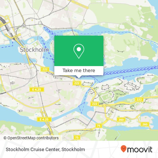 Stockholm Cruise Center map