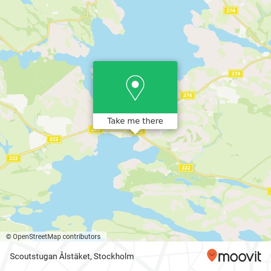 Scoutstugan Ålstäket map