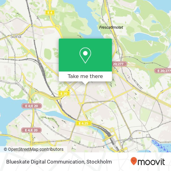 Blueskate Digital Communication map