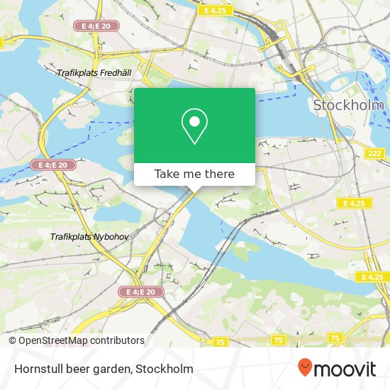 Hornstull beer garden map