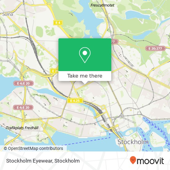 Stockholm Eyewear map