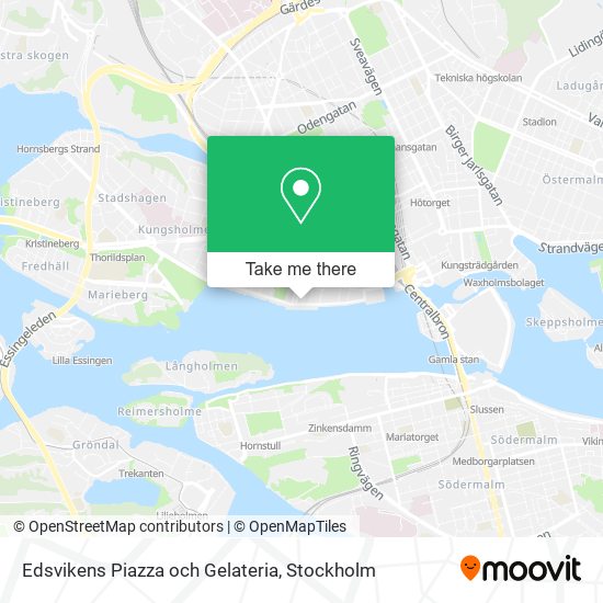 Edsvikens Piazza och Gelateria map