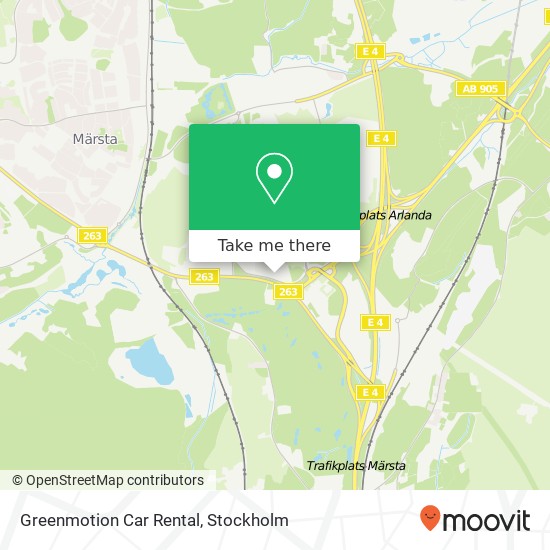 Greenmotion Car Rental map