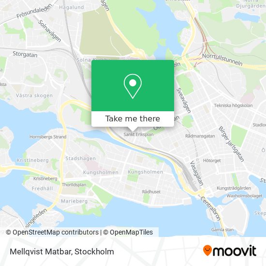 Mellqvist Matbar map