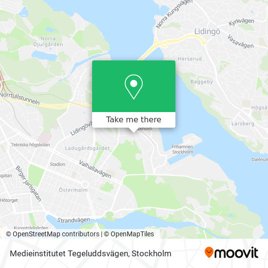 Medieinstitutet Tegeluddsvägen map