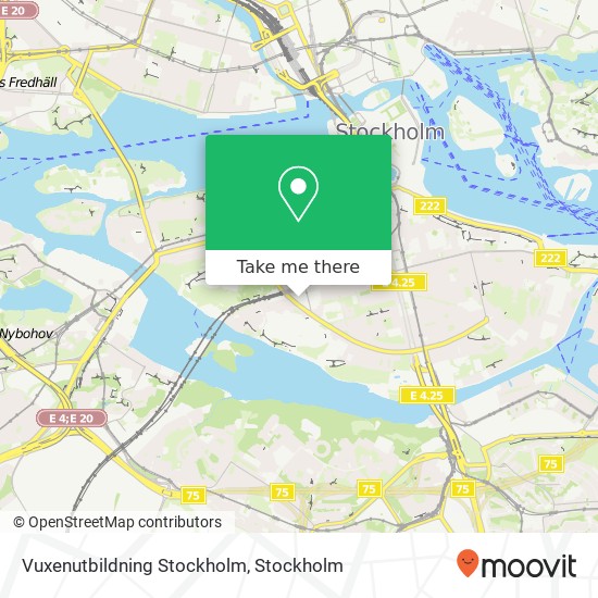 Vuxenutbildning Stockholm map