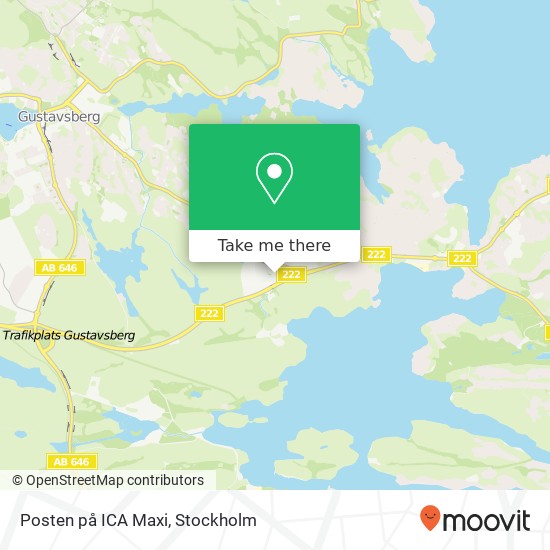 Posten på ICA Maxi map