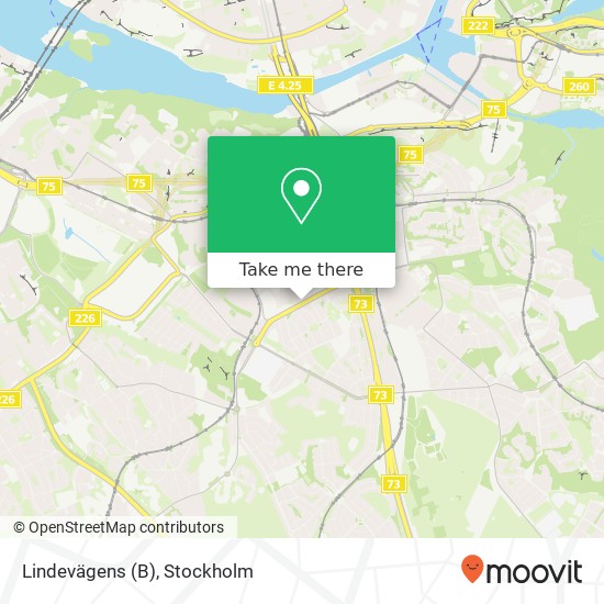 Lindevägens (B) map