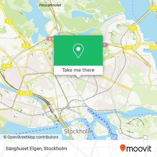 Sänghuset Elgen map